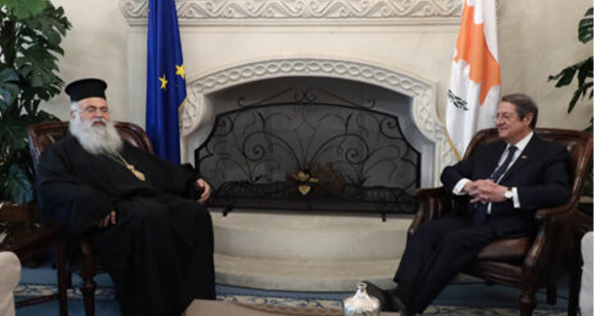 Ο Μακαριώτατος Αρχιεπίσκοπος Κύπρου συναντήθηκε με τον Πρόεδρο της Δημοκρατίας